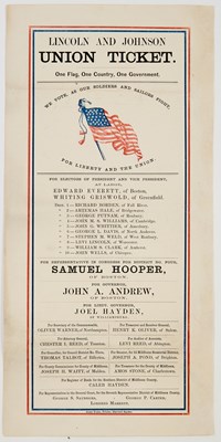 Lot 38 - Broadside for Lincoln's second campaign