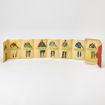Lot 209 - A set of military costume paper dolls