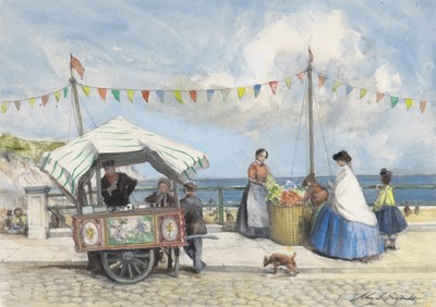 Lot 221 - John Strickland Goodall, The Ice Cream Vendor