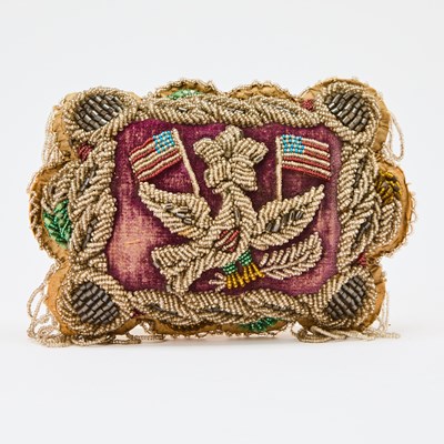 Lot 49 - Native American beaded pin cushion from the 19th century