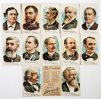 Lot 52 - Complete set of 1888 (N124) Duke "Presidential Possibilities" trade cards