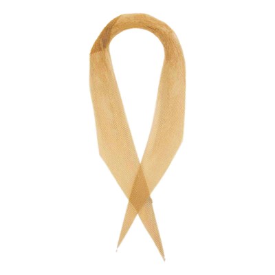 Lot 1146 - Attributed to Tiffany & Co., Elsa Peretti Gold 'Scarf' Mesh Necklace