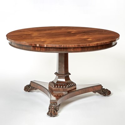 Lot 196 - Regency Style Rosewood Center Table