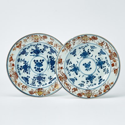 Lot 434 - Two Chinese Export Porcelain Imari Plates