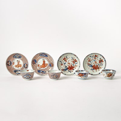 Lot 421 - Group of Chinese Export Porcelain Imari Tea Bowls and Saucers