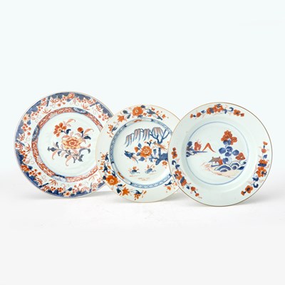 Lot 431 - Group of Three Chinese Export Porcelain Imari Plates