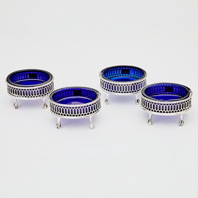 Lot 76 - Set of Four George III Scottish Silver Open Salts