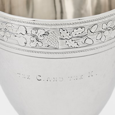 Lot 89 - Pair of George III Sterling Silver Goblets