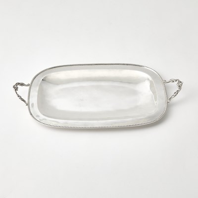 Lot 205 - Mexican Sterling Silver Two Handled Drinks Tray