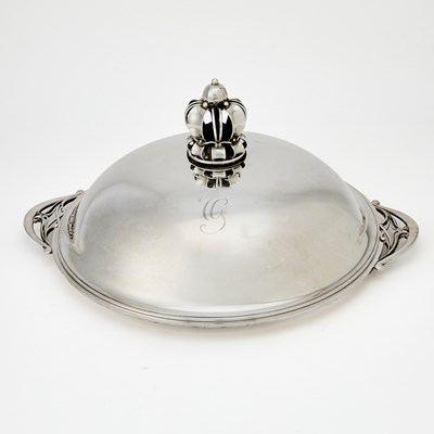 Lot 159 - Danish Sterling Silver Covered Dish