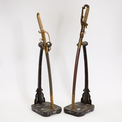 Lot 56 - Two Japanese WWII Navy Officer Swords