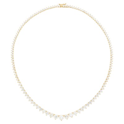Lot 1104 - Gold and Diamond Necklace