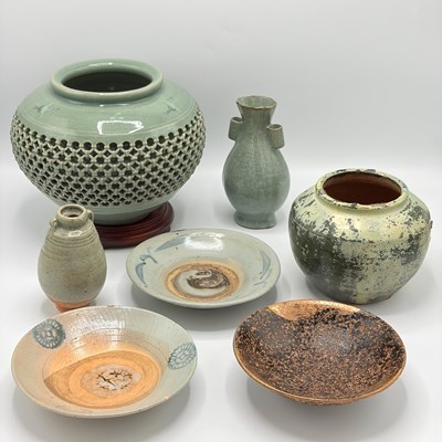 Lot 1102 - Group of Mostly Asian Pottery