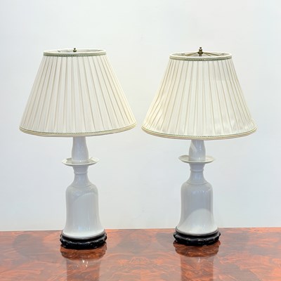 Lot 1150 - Pair of Porcelain Table Lamps
