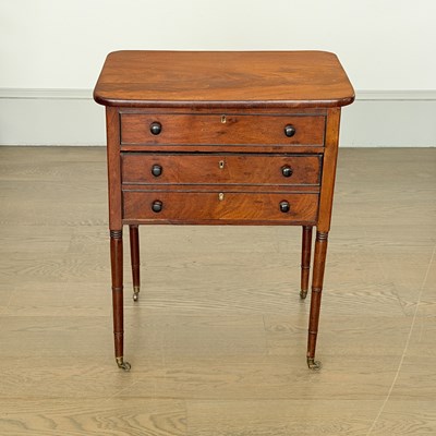 Lot 1148 - Regency Inlaid Mahogany Worktable