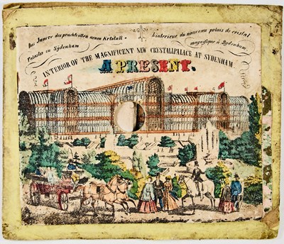Lot 65 - Peepshow perspective view of the Crystal Palace