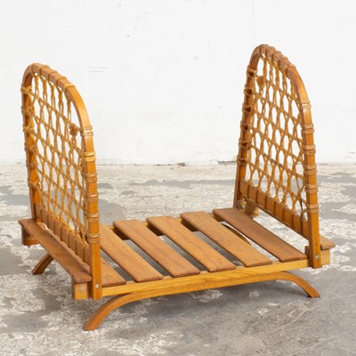 Lot 180 - Bentwood Snowshoe Foldable Firelog Holder