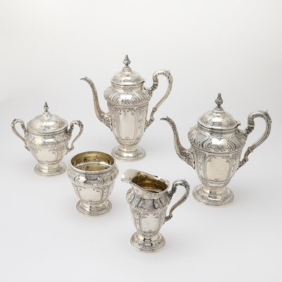 Lot 74 - International Sterling Silver Tea and Coffee Service