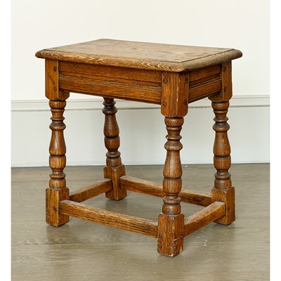 Lot 1193 - Jacobean Style Oak Joint Stool