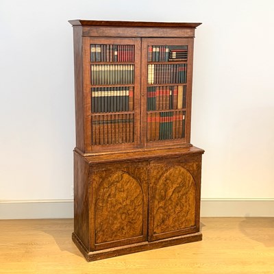 Lot 1198 - Grain-painted and Faux Bois Cabinet