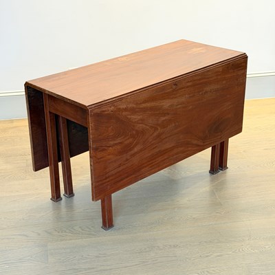 Lot 1197 - Chippendale Mahogany Drop-leaf Six-legged Dining Table