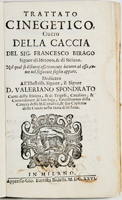 Lot 75 - An early work on dogs and hunting