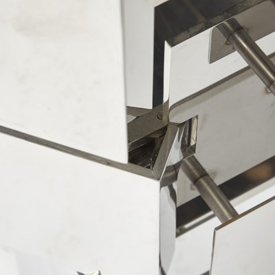 Lot 427 - Mattia Bonetti Stainless Steel "Strata" Cabinet