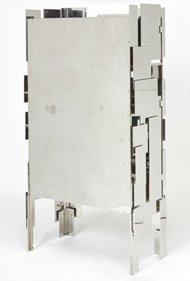 Lot 427 - Mattia Bonetti Stainless Steel "Strata" Cabinet