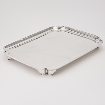 Lot 725 - George V Sterling Silver Footed Tray