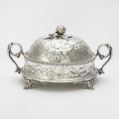 Lot 25 - American Coin Silver Butter Dish