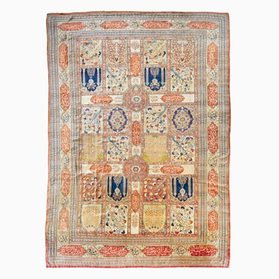 Lot 414 - Silk Tabriz Carpet