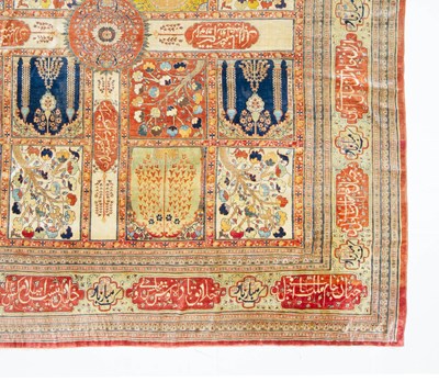 Lot 414 - Silk Tabriz Carpet