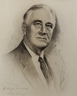 Lot 95 - Franklin D. Roosevelt portrait