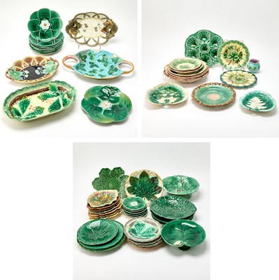 Lot 273 - Group of French, English, American and Continental Majolica Table Articles