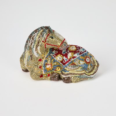 Lot 56 - Judith Leiber Rhinestone Horse Clutch