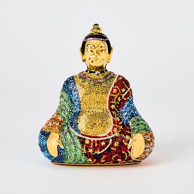 Lot 57 - Judith Leiber Rhinestone Buddha Clutch