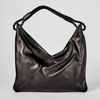 Lot 60 - Bottega Veneta Black Calfskin Bag