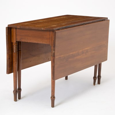 Lot 107 - Late Federal Maple Drop-Leaf Dining Table