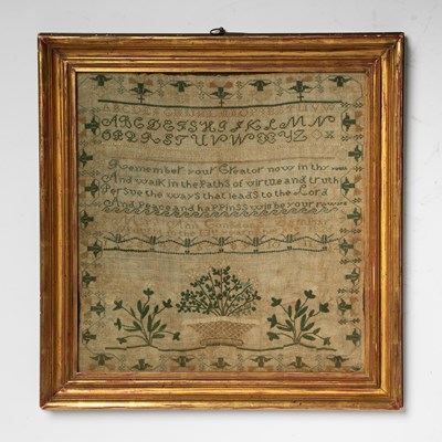 Lot 210 - Needlework Sampler "Anne Congdon"