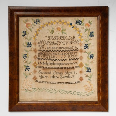 Lot 176 - Needlework Sampler "Susannah Daman"