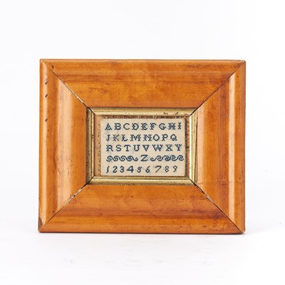 Lot 233 - Miniature Pinkeep Needlework Sampler