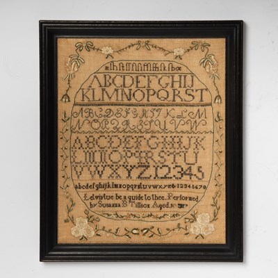 Lot 178 - Needlework Sampler "Susanna B. Tillson"