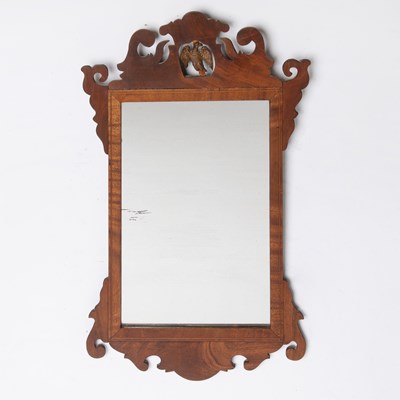 Lot 122 - American Chippendale Style Mahogany Framed Mirror