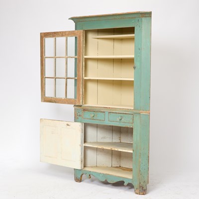 Lot 152 - Chippendale Painted Pine Corner Cabinet