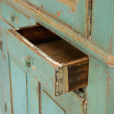 Lot 152 - Chippendale Painted Pine Corner Cabinet