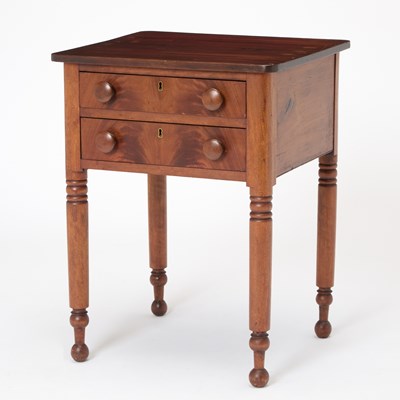 Lot 156 - Classical Walnut and Mahogany Work Table