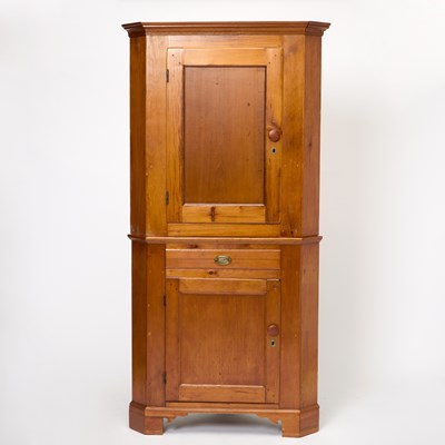 Lot 165 - Pine and Maple Corner Cabinet