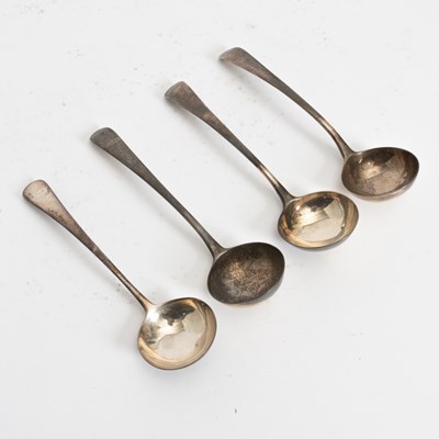 Lot 226 - Set of Three Continental Silver Bouillon Spoons