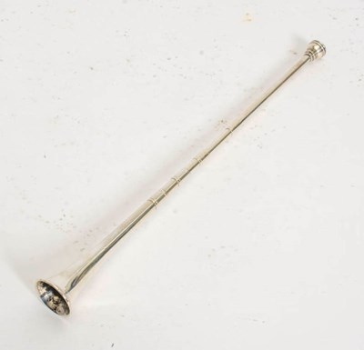 Lot 229 - English Sterling Silver Novelty Hunting Horn