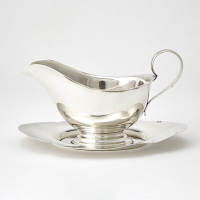 Lot 224 - Gorham Sterling Silver Sauceboat on Stand